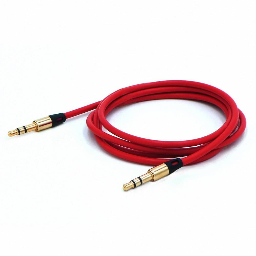 AUX CABLE STEREO EARPHONES FOR MOBILE & KOS-2005 قماش ,Cable