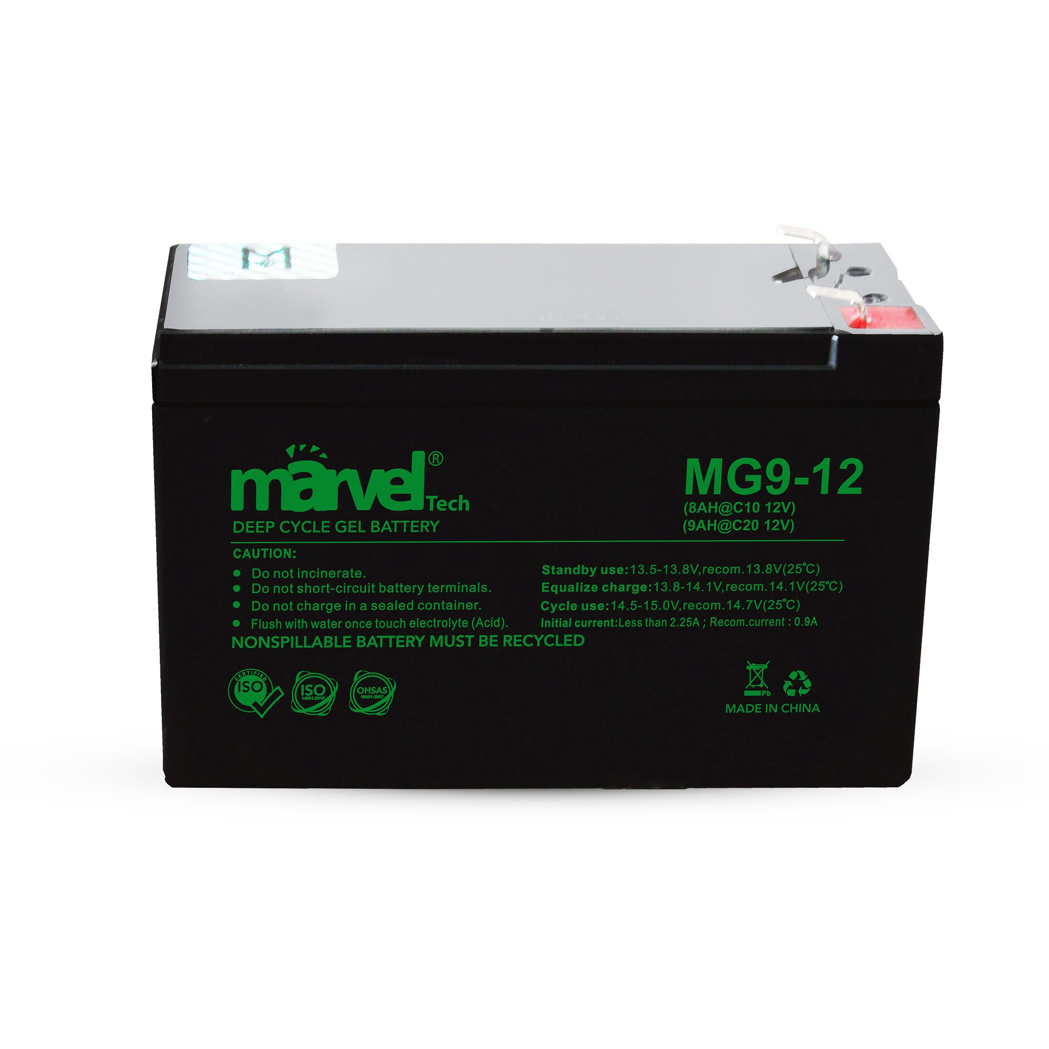 BATTERY GEL FOR UPS 12V/9A GEL MARVEL ,Batteries