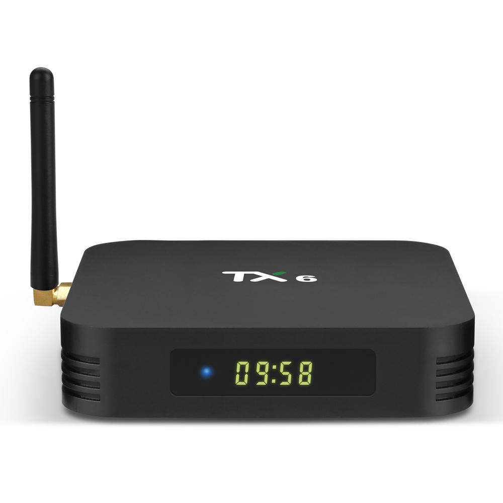 SMART TV BOX ANDROID TX6  - QUAD CORE RAM 4G / STORAGE 32G - 4K - WIFI - HDMI -2 PORT USB2+1 PORT USB3 - LAN - ANDROID 12.0 ,Other Smartphone Acc