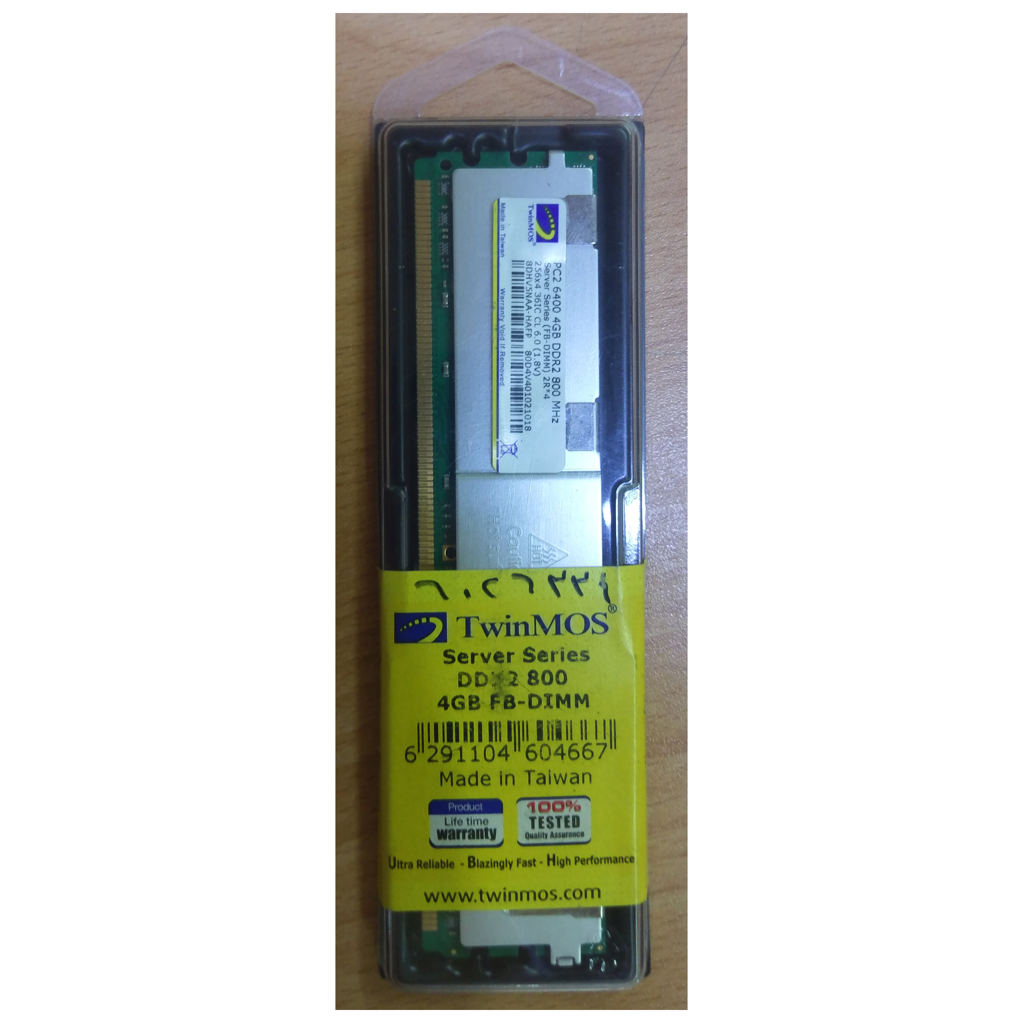 DDR2 4G PC6400-800 MHz TWINMOS ECC REG FOR SERVER ,Server RAM