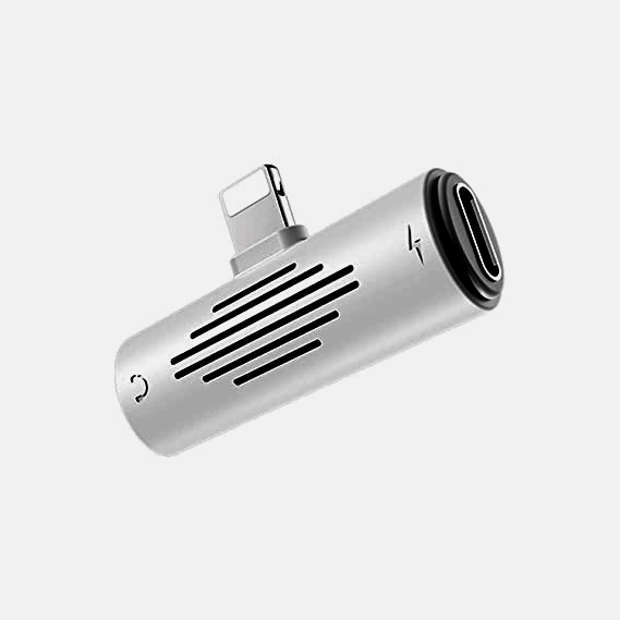 CABLE BOROFONE 2 IN 1 AUX+LIGHTNING FOR MOBILE IPHONE BV7 نقاصة شحن+سماعات لموبايلات ايفون ,Other Smartphone Acc