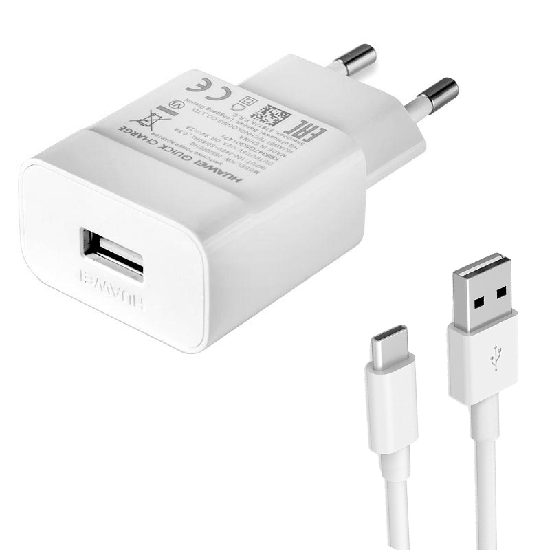 CHARGER HUAWEI COPY TYPE-C FOR MOBILE&TAB HUAWEI DC9V-2A -شاحن مع كبل تايب سي ,Smartphones & Tab Chargers