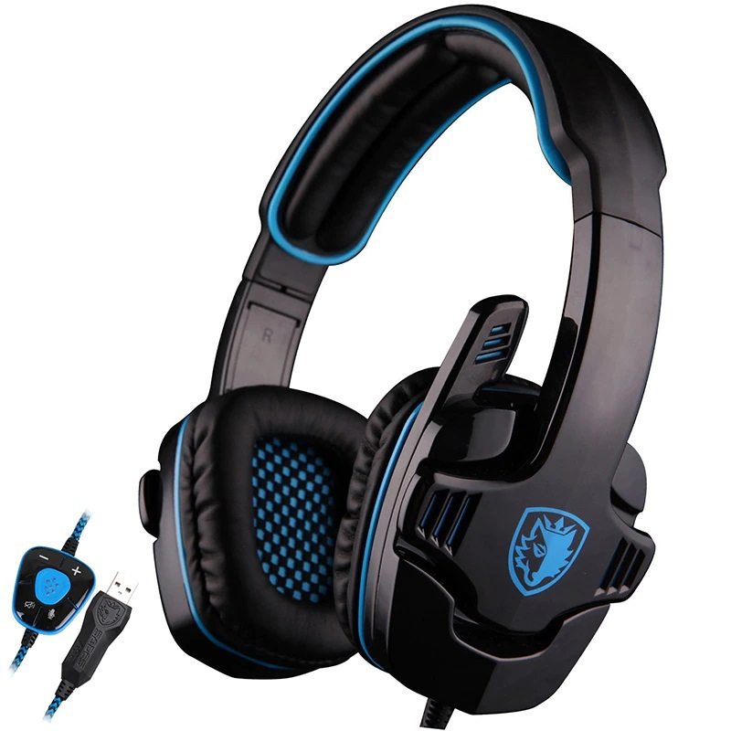 HEADSET GAMING 901 STEREO  LED BACKLIT ,Headphones & Mics