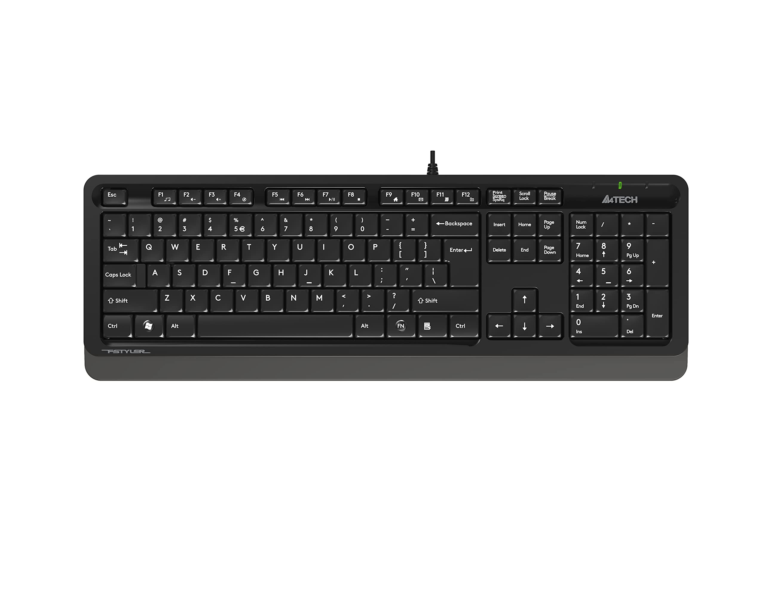 KEYBOARD A4TECH FK-10 BLACK USB ,Keyboard