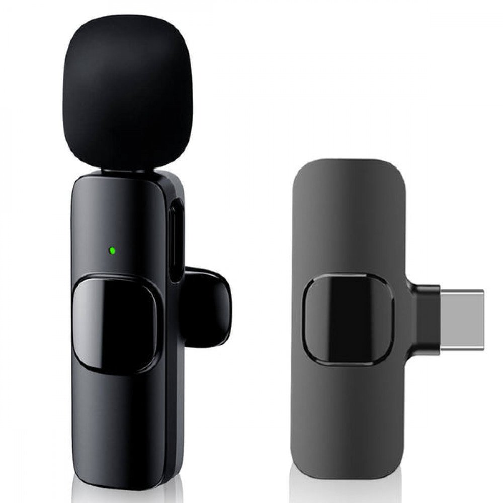 MIC WIRELESS TYPE-C K9 2 MIC HIGH QUALITY FOR MOBILE & TAB ,Headphones & Mics