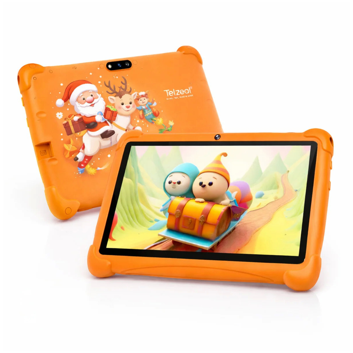 TAB TELZEAL P602 7 INCH IPS HD - OCTA CORE 4/128GB - Dual Camera - WIFI - ANDROID - ORANGE ,Display 7 Inch