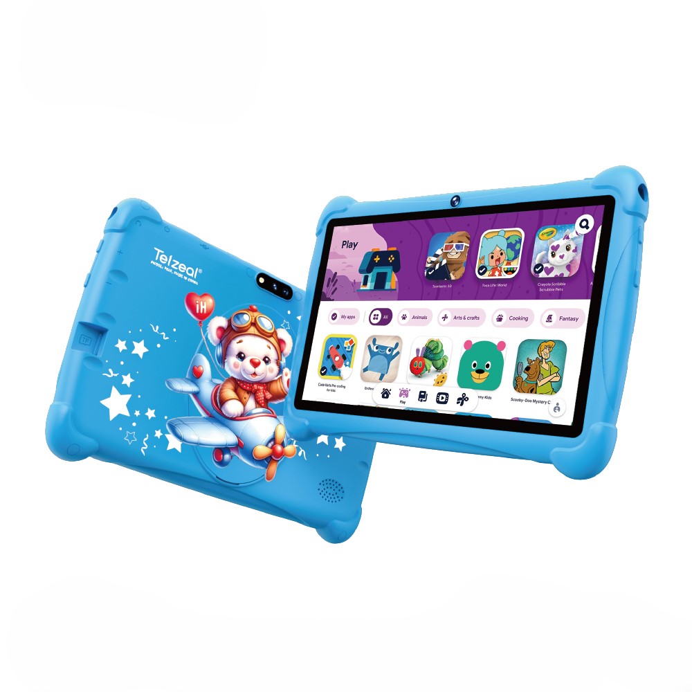 TAB TELZEAL P602 7 INCH IPS HD - OCTA CORE 4/128GB - Dual Camera - WIFI - ANDROID - GREEN ,Display 7 Inch