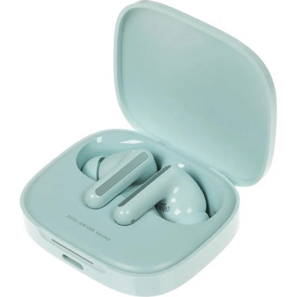 EARPHONES BLUETOOTH ORIGINAL XIAOMI REDMI BUDS 6 / COLOR: CORAL GREEN سماعات بلوتوث شاومي اورجينال ,Smartphones & Tab Headsets