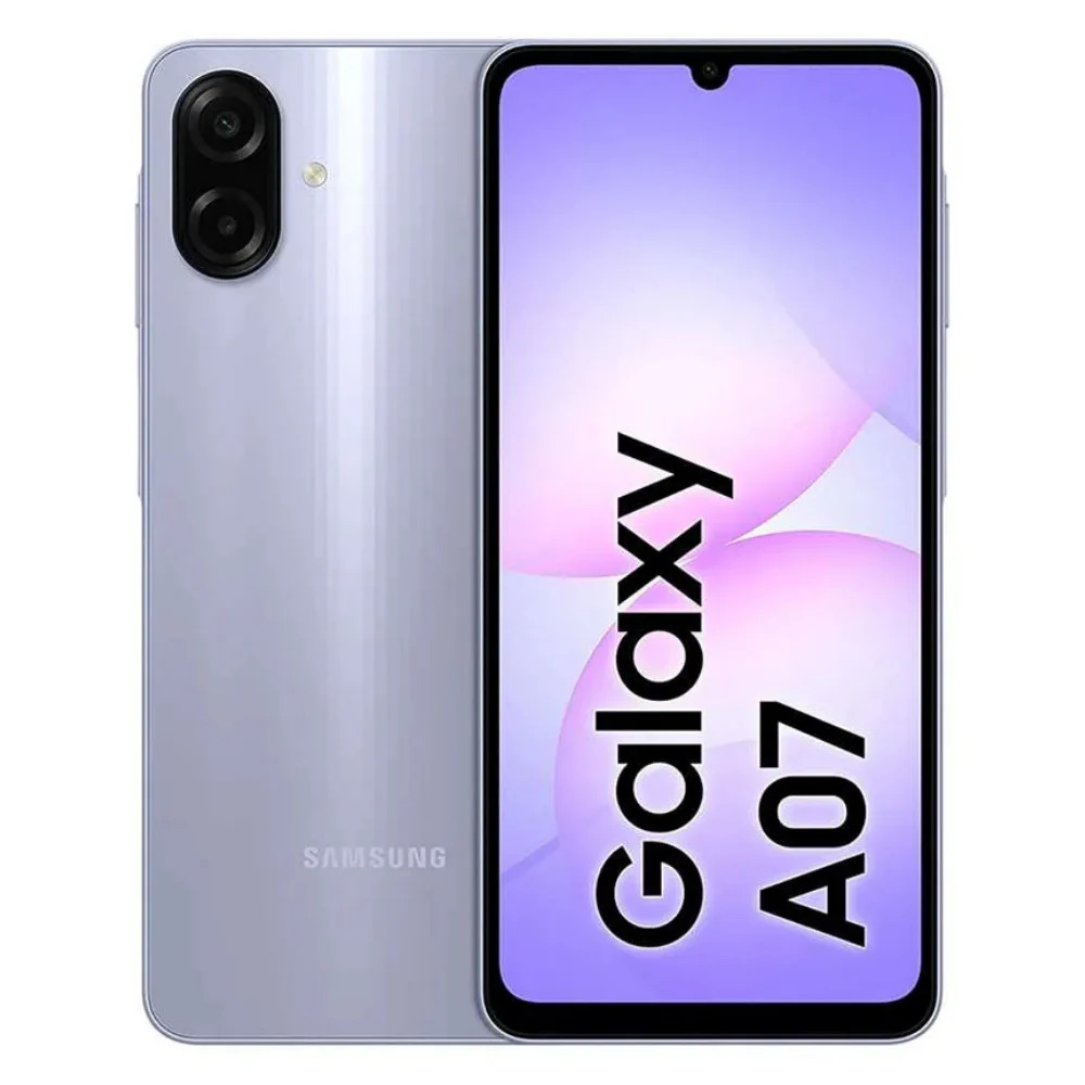 MOBILE PHONE SAMSUNG 6.7 OCTA CORE 2x2.2GHZ 4GB 128GB DUAL SIM GALAXY A07 WITH CHARGER / LIGHT VIOLET ,Android Smartphone