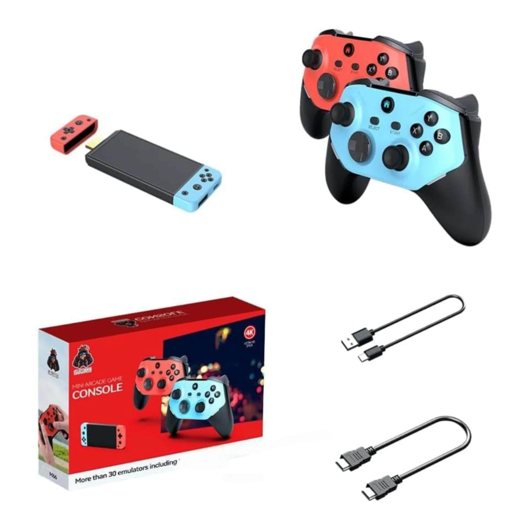SJGAM Mini Arcade GameStick  M66 4K Ultra HD
 Output with 30 Emulators  Games Plug & Play TV Gaming ,Console System